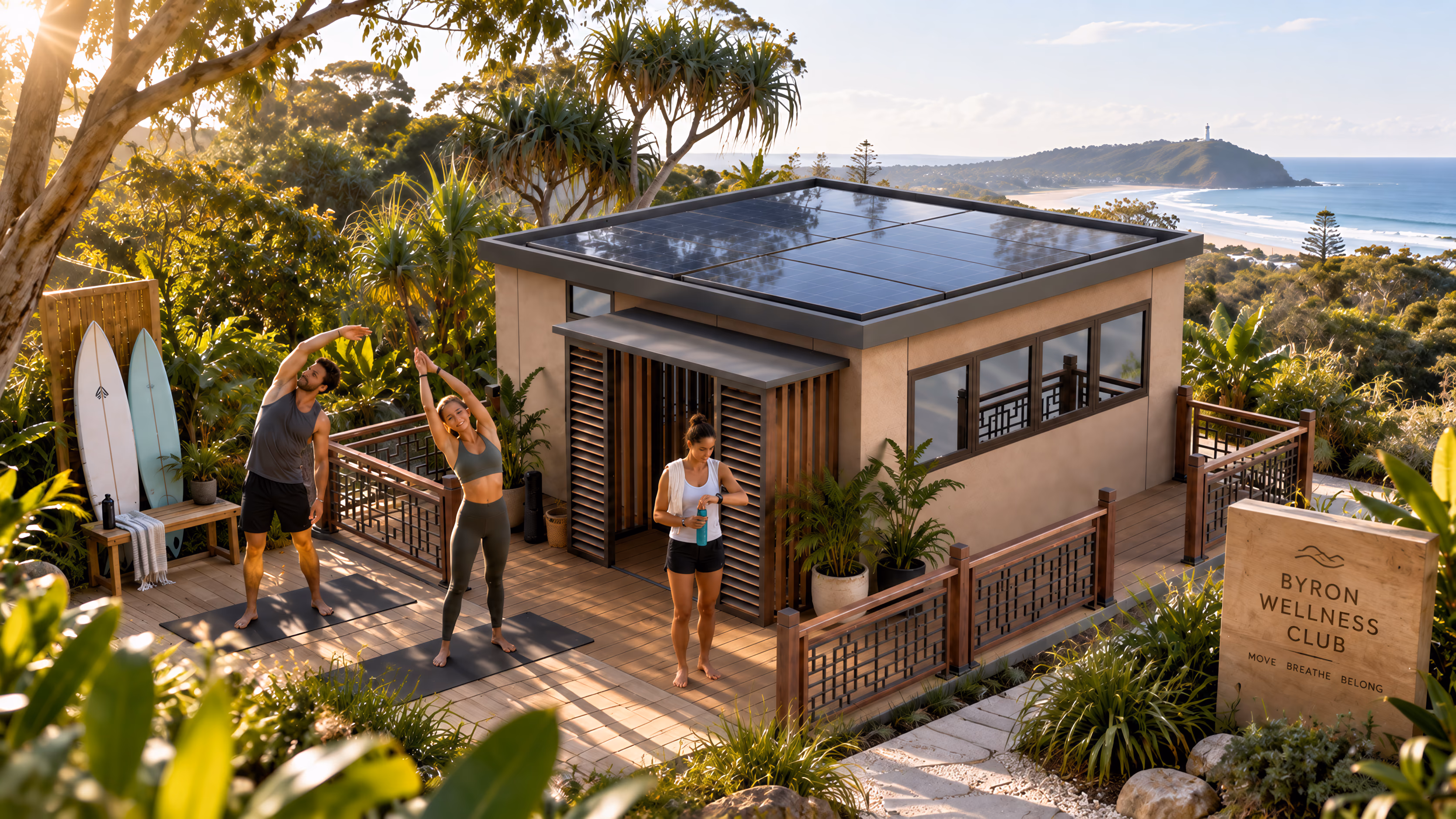 Wellness Studio, Series A Commercial application in Byron Bay, Australia
