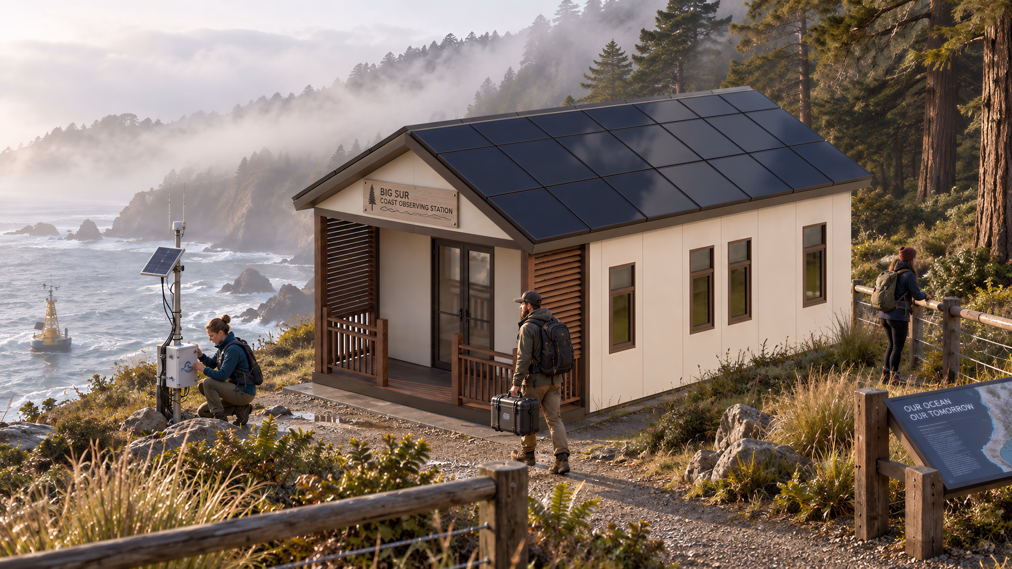 Coastal Field Station, Series B Institutional & Industrial application in California coast, United States