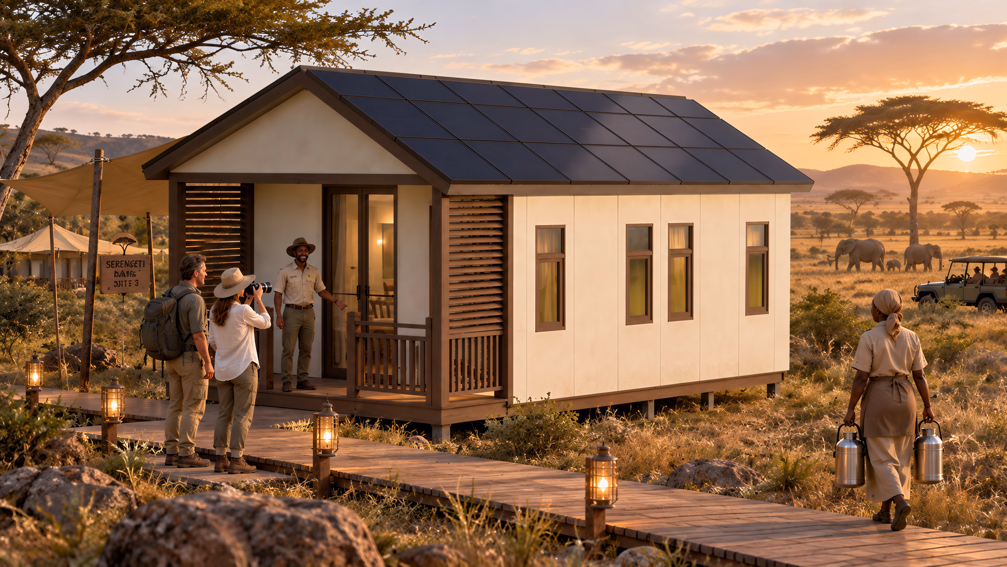 Safari Lodge, Series B Hospitality application in Serengeti, Tanzania