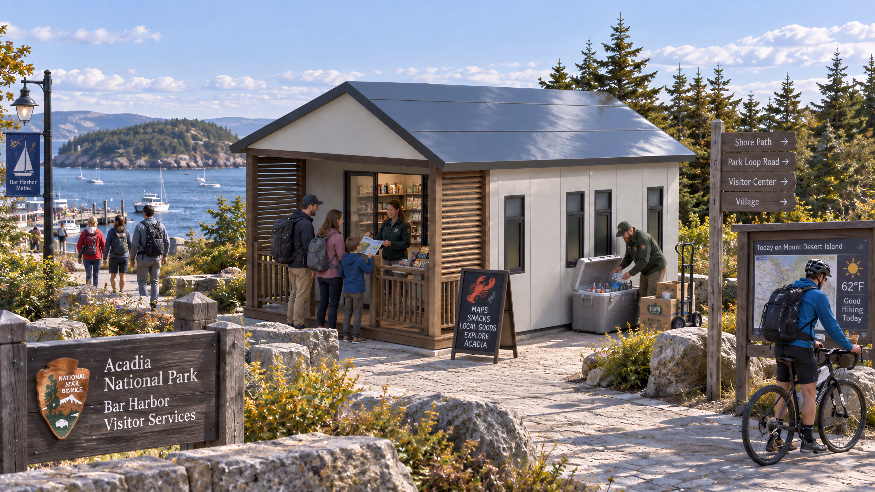 Park Visitor Center, Series B Institutional & Industrial application in Acadia, Maine, United States