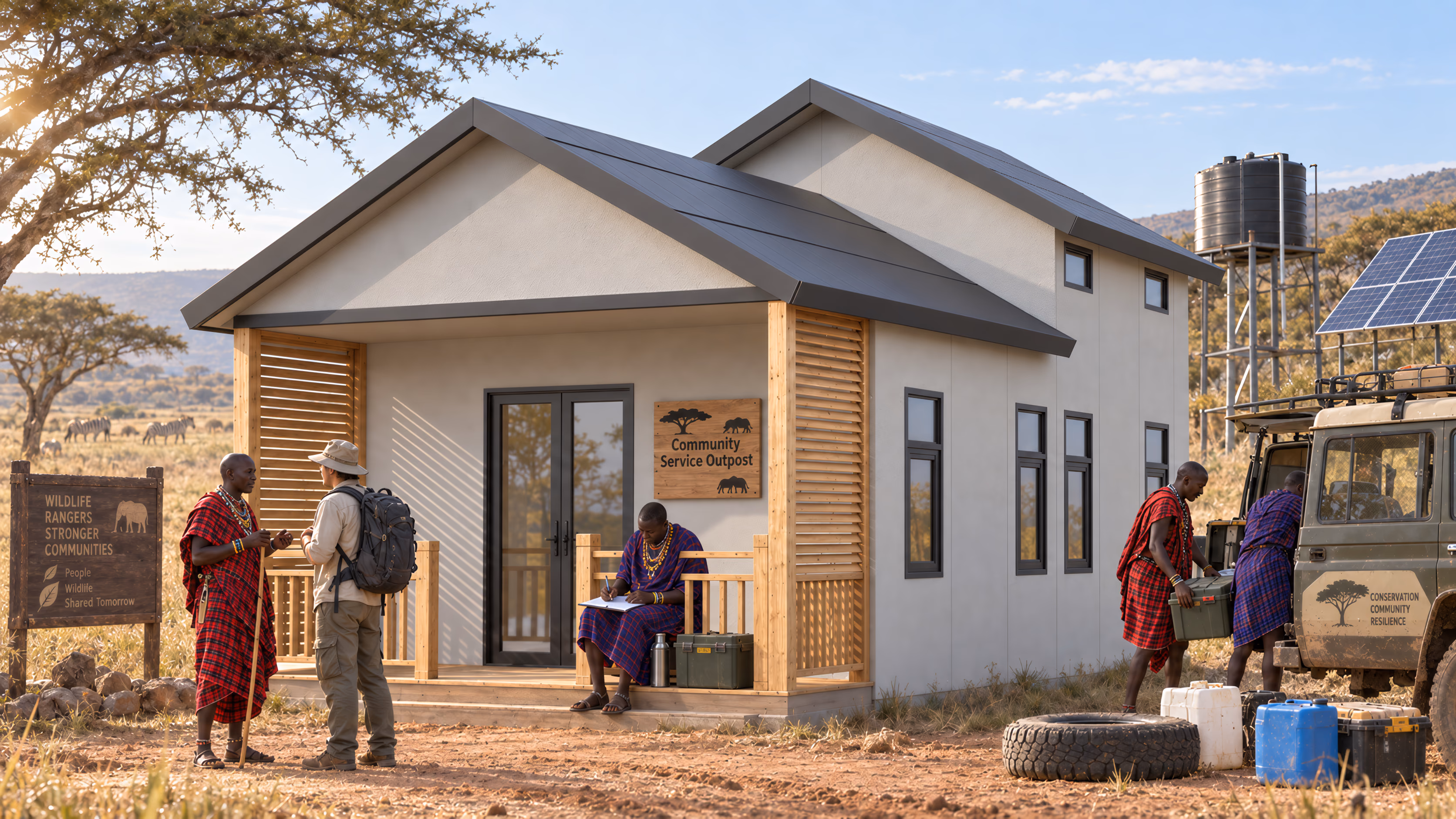 Community Service Outpost, Series BL Institutional & Industrial application in Maasai Mara, Kenya