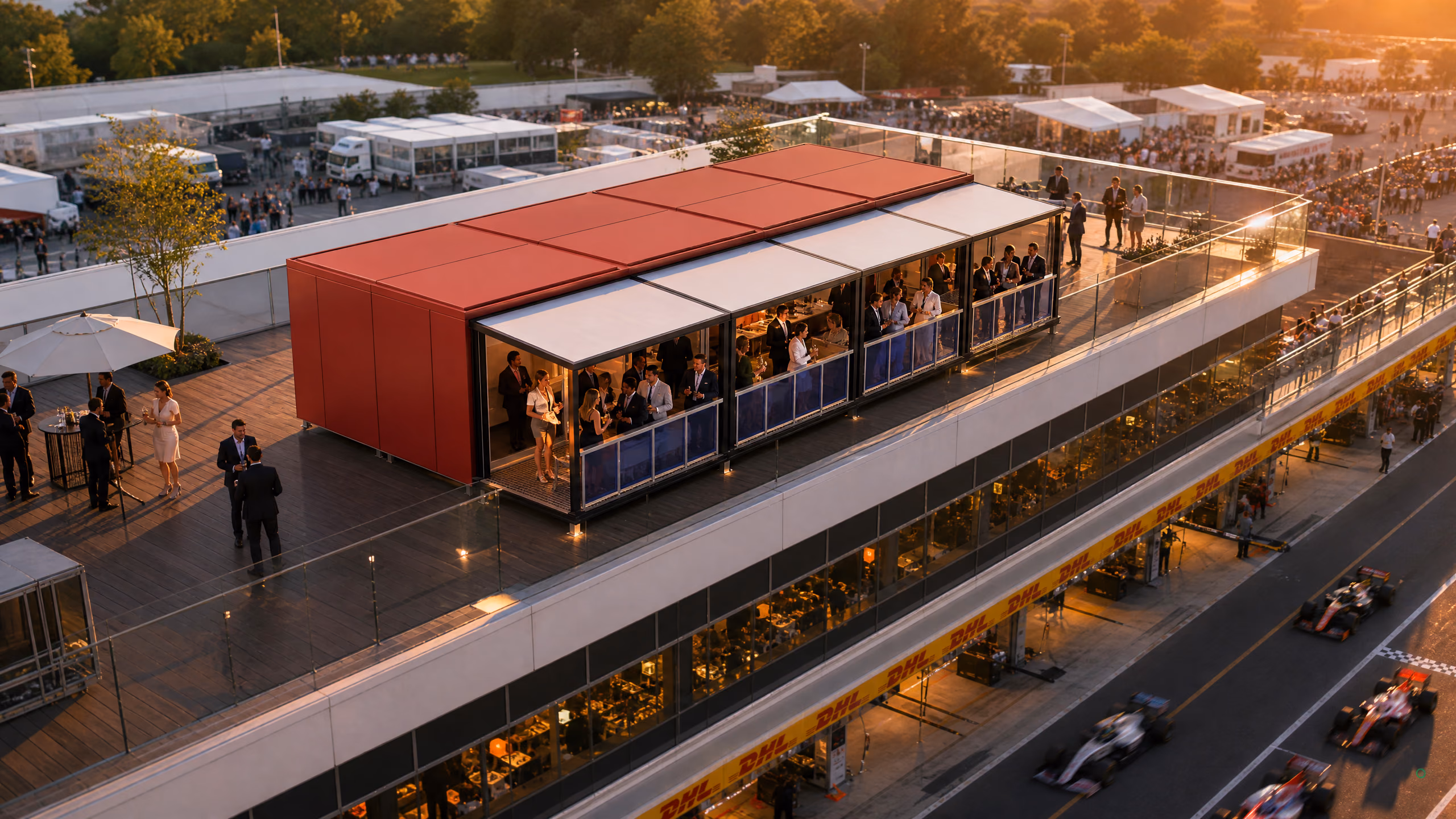 Venue VIP Hospitality Lounge, Series C Hospitality application in Motor-racing venue