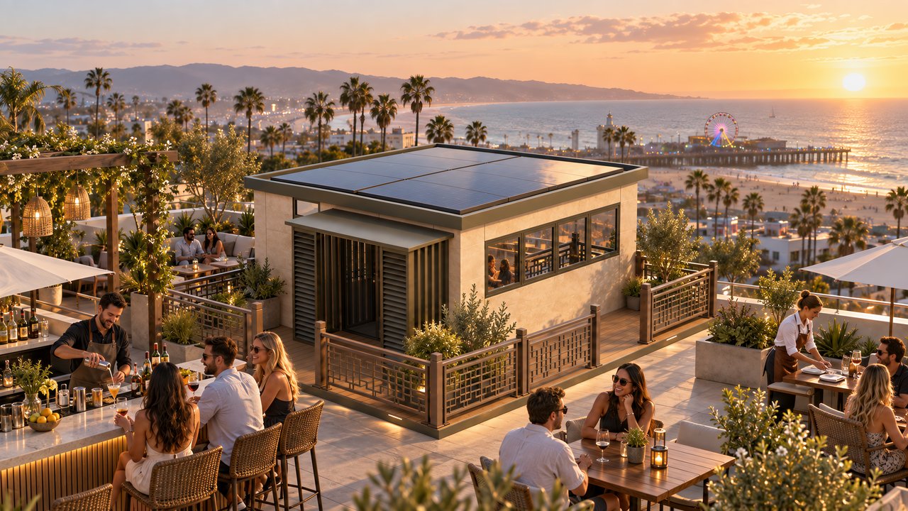 Cafe / Bar, Series A Commercial application in Coastal promenade
