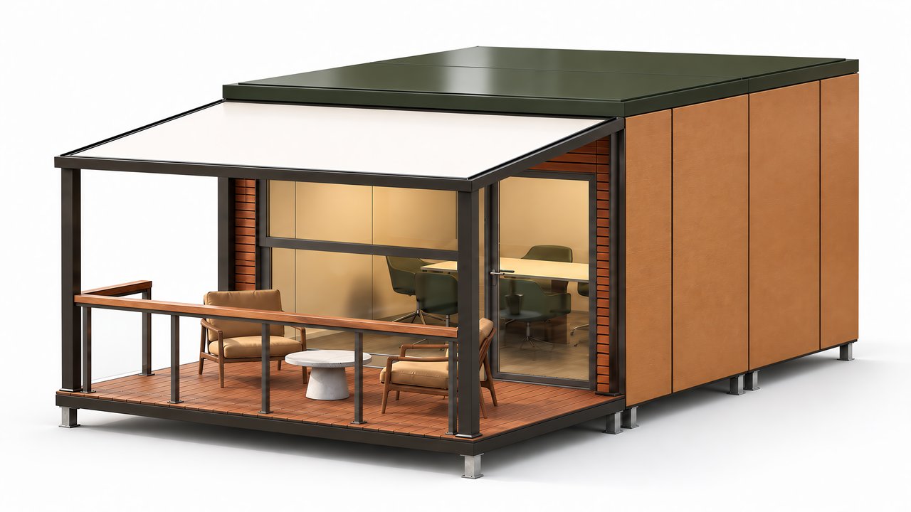 Office / Workspace Suite, Series C Commercial application in Studio background